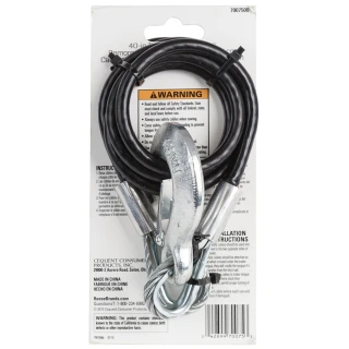 REESE safety chains with clevis hooks, 40 inch length, 5000 lbs capacity, vinyl coating