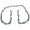 REESE safety chains featuring 72-inch length and 5000 lbs capacity with a bright zinc finish and quick links.
