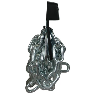 REESE safety chains featuring 72-inch length and 5000 lbs capacity with a bright zinc finish and quick links.