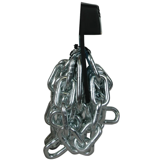 REESE safety chains featuring 72-inch length and 5000 lbs capacity with a bright zinc finish and quick links.