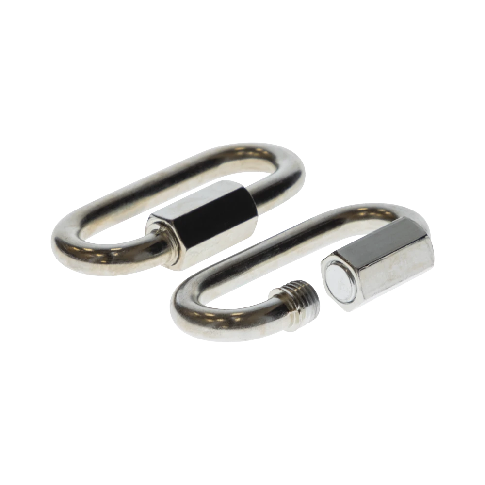 REESE Durable Safety Chains for Secure Towing - 5/16 inch Diameter REESE safety chains with chrome finish, ideal for secure trailer towing and safety compliance.