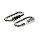 REESE Durable Safety Chains for Secure Towing - 5/16 inch Diameter REESE safety chains with chrome finish, ideal for secure trailer towing and safety compliance.