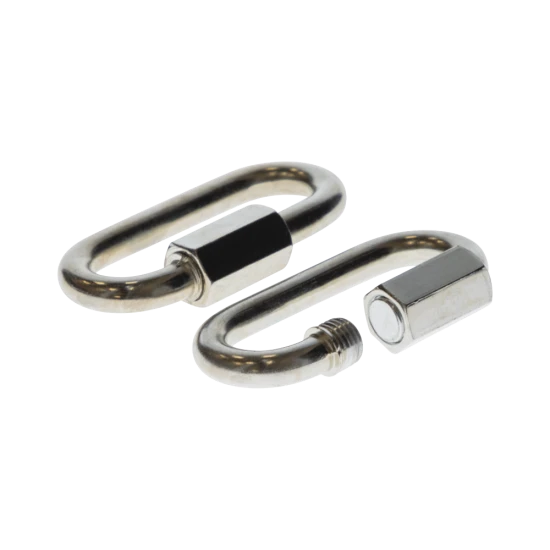 REESE Durable Safety Chains for Secure Towing - 5/16 inch Diameter REESE safety chains with chrome finish, ideal for secure trailer towing and safety compliance.