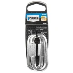 REESE Durable Safety Chains for Secure Towing - 5/16 inch Diameter REESE safety chains with chrome finish, ideal for secure trailer towing and safety compliance.