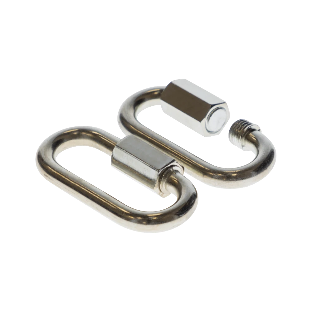 REESE Durable Safety Chains for Secure Towing - 5/16 inch Diameter REESE safety chains with chrome finish, ideal for secure trailer towing and safety compliance.