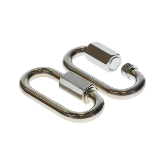 REESE Durable Safety Chains for Secure Towing - 5/16 inch Diameter REESE safety chains with chrome finish, ideal for secure trailer towing and safety compliance.