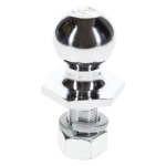 Reese InterLock Trailer Hitch Ball 2 Inch Diameter 6000 Pounds 1 Inch Shank 2-1/8 Inch Length Chrome 7008320