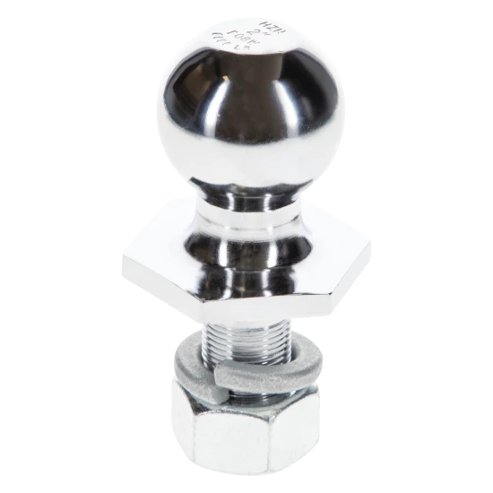 REESE Towpower InterLock hitch ball with patented hex design and chrome finish