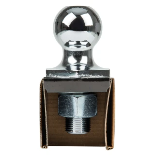 REESE Towpower InterLock hitch ball with patented hex design and chrome finish