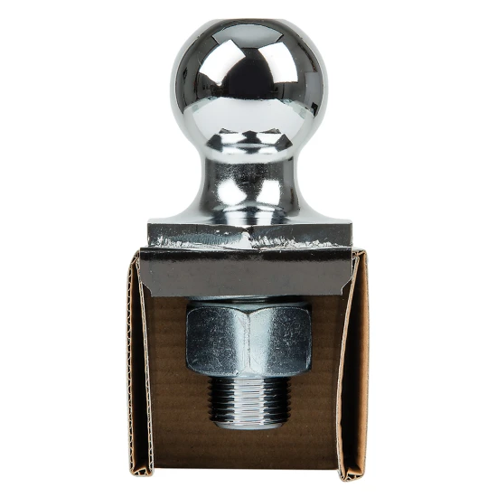 REESE Towpower InterLock hitch ball with patented hex design and chrome finish