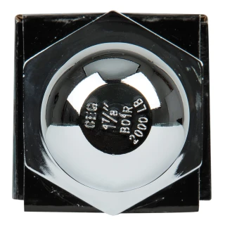 REESE Towpower InterLock hitch ball with patented hex design and chrome finish