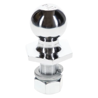 REESE Towpower InterLock hitch ball with patented hex design and chrome finish