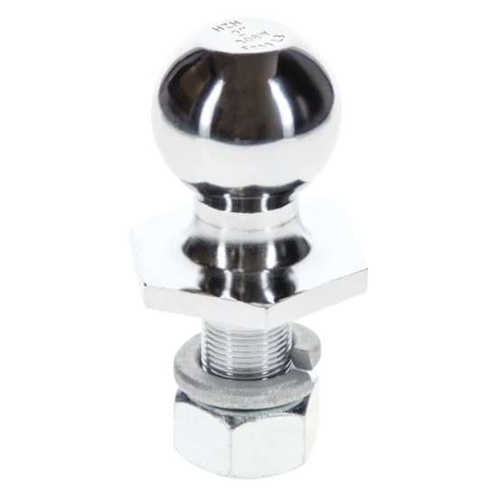 REESE Towpower InterLock hitch ball with patented hex design and chrome finish