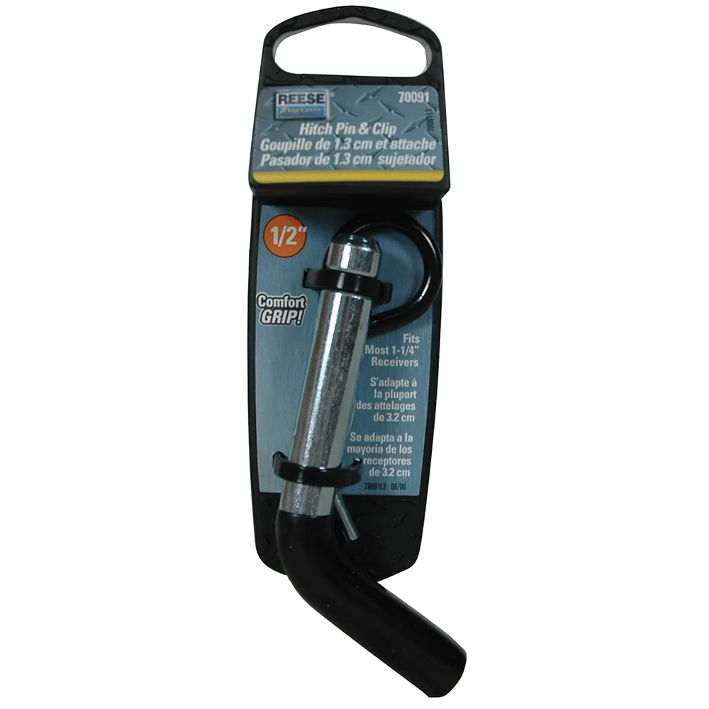REESE Towpower pin and clip featuring 1/2 In. diameter and PVC grip