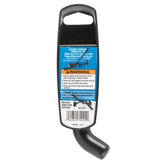 REESE Towpower black comfort grip 5/8 inch pin and clip for Class III and IV hitches