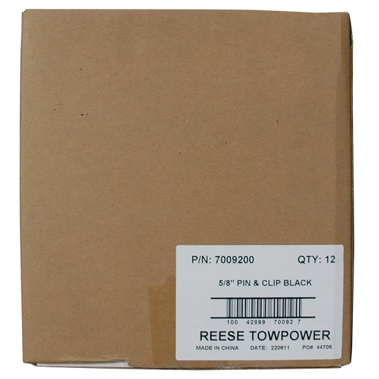 REESE Towpower black comfort grip 5/8 inch pin and clip for Class III and IV hitches