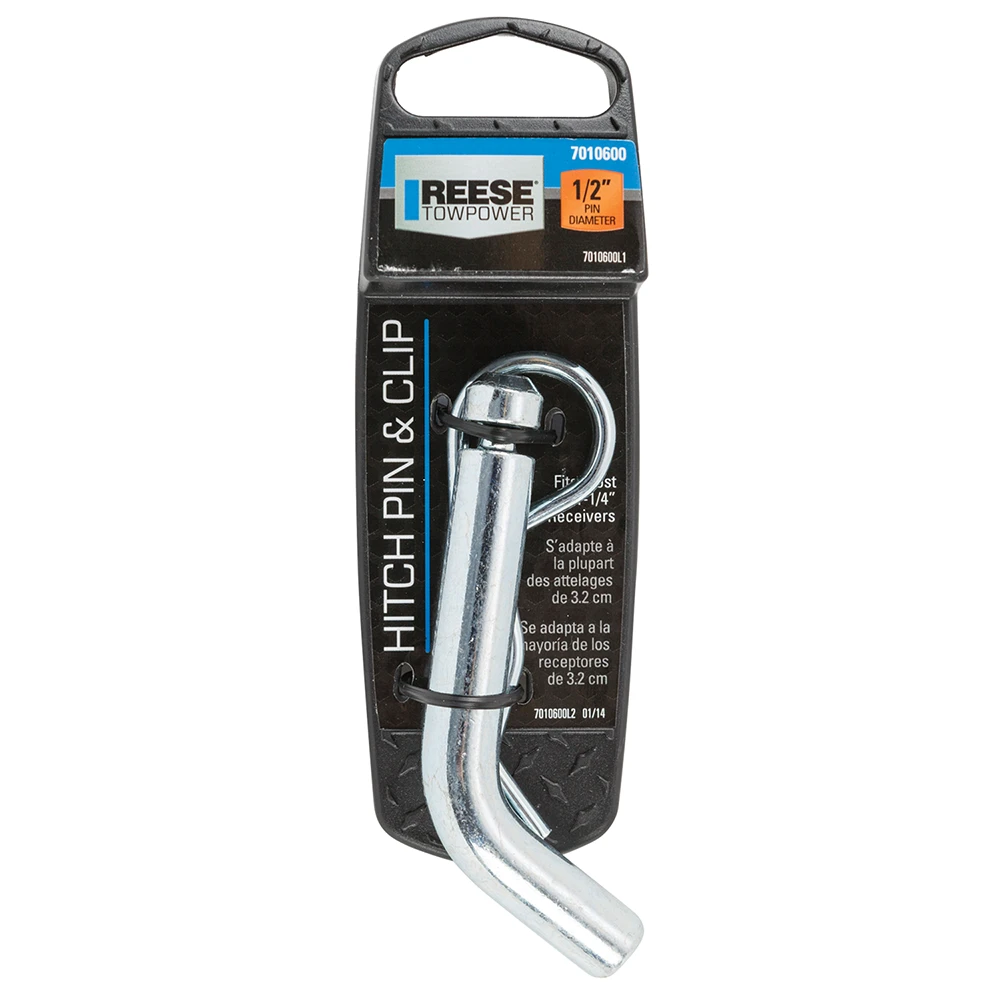 REESE Towpower hitch pin with a 1/2-inch diameter for 1-1/4-inch receivers