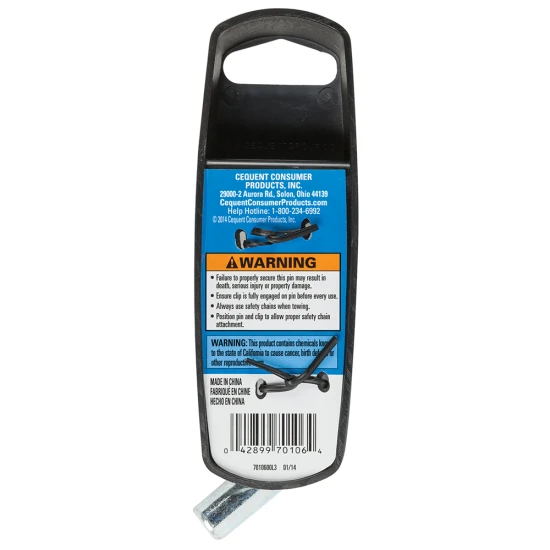 REESE Towpower hitch pin with a 1/2-inch diameter for 1-1/4-inch receivers