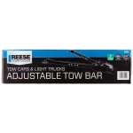 REESE adjustable tow bars securely towing a vehicle with easy installation.