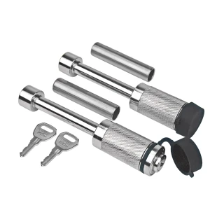 REESE Towpower receiver lock with dual self-locking design and dust cap for hitch security