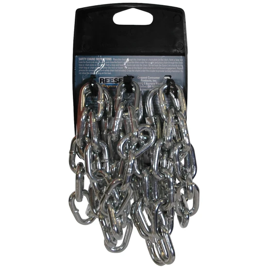 REESE safety chains with 2000 lbs capacity, 72 inches long, and quick links for secure towing