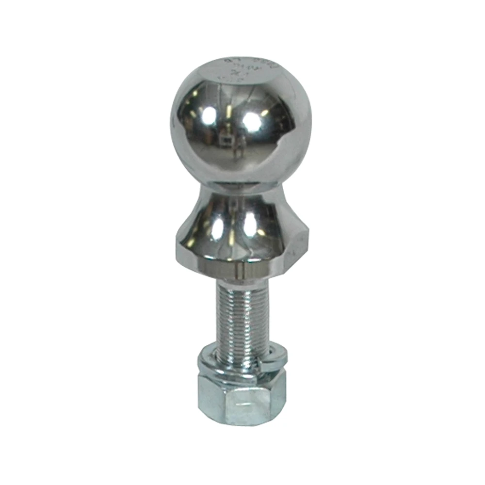 Chrome finished REESE Towpower hitch ball with 1-7/8 inch diameter and Interlock system