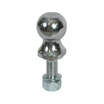 Chrome finished REESE Towpower hitch ball with 1-7/8 inch diameter and Interlock system