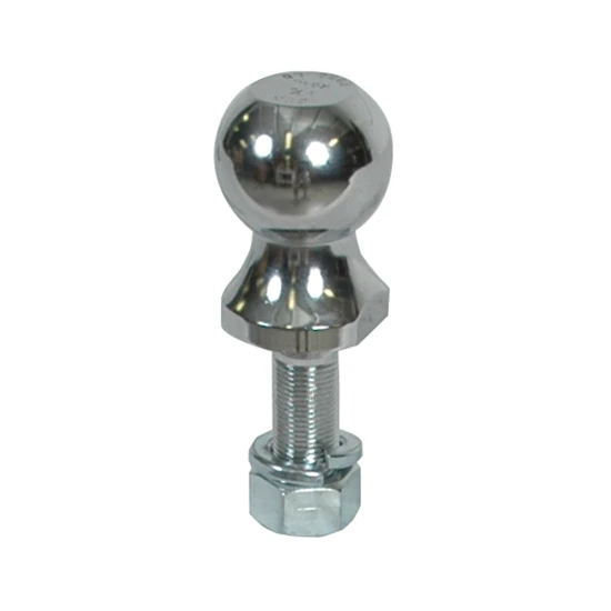Chrome finished REESE Towpower hitch ball with 1-7/8 inch diameter and Interlock system