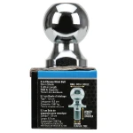 REESE Towpower chrome hitch ball with 2 inch diameter and 3500 lb capacity
