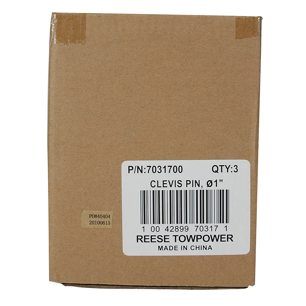 REESE Towpower clevis pin featuring 1 inch diameter and comfort grip handle