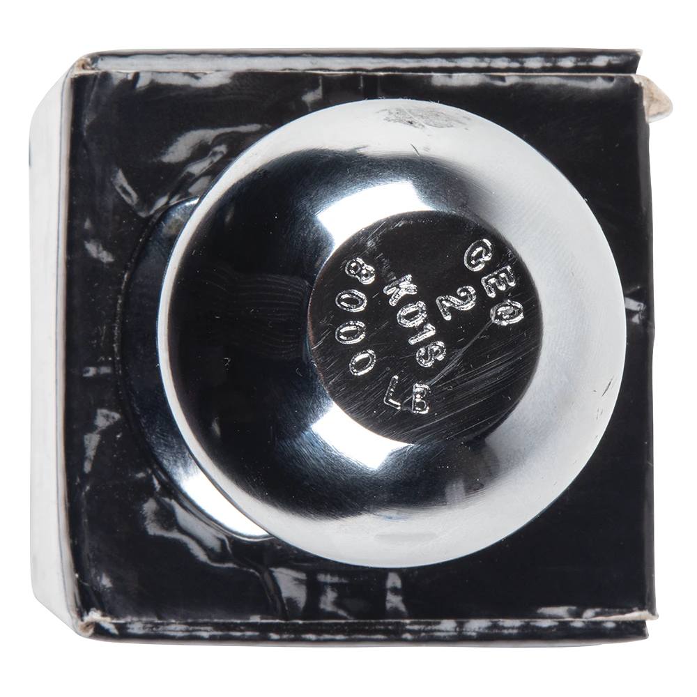 REESE hitch ball with chrome finish, 2 inch ball diameter and 8,000 lbs capacity