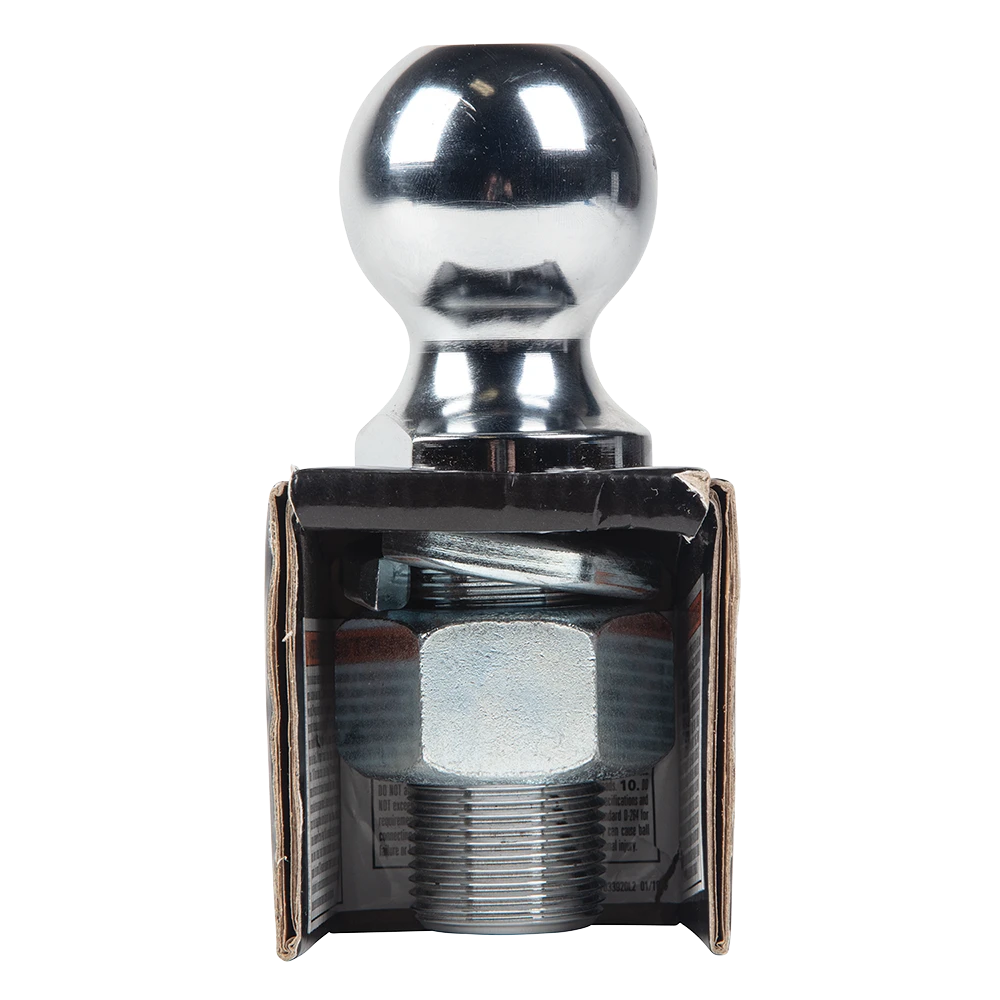 REESE hitch ball with chrome finish, 2 inch ball diameter and 8,000 lbs capacity