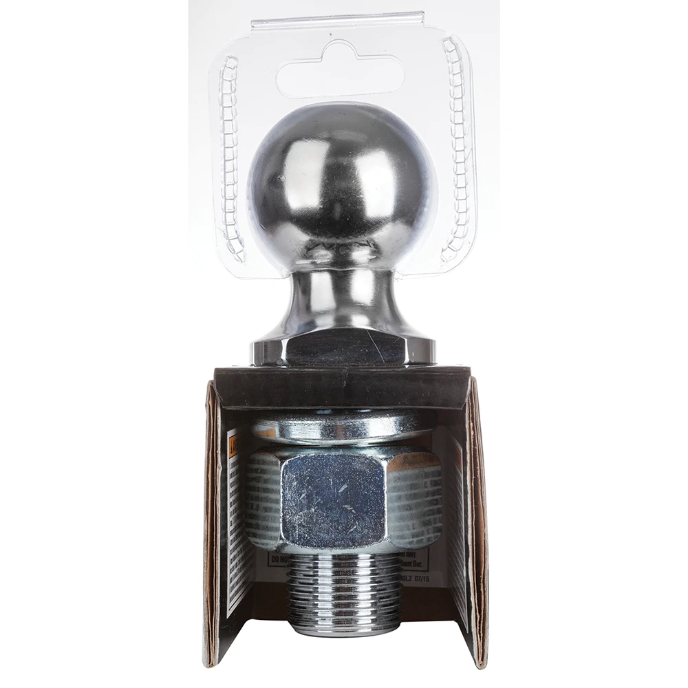 REESE hitch ball with 2 inch diameter and 8,000 lbs capacity in chrome finish