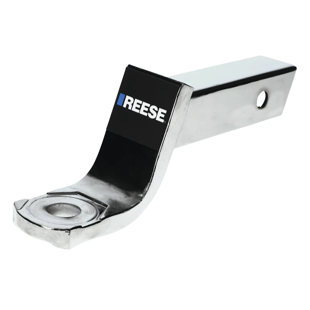 REESE chrome ball mount fitting 2-inch receiver, 5,000 lbs capacity