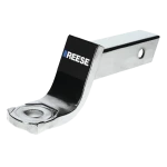 REESE chrome ball mount fitting 2-inch receiver, 5,000 lbs capacity