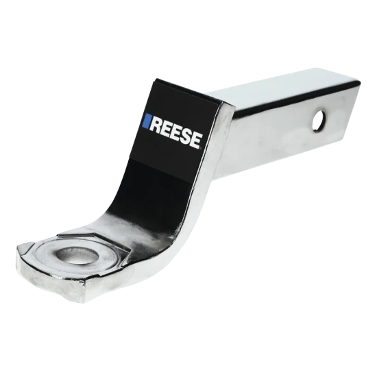 REESE chrome ball mount fitting 2-inch receiver, 5,000 lbs capacity
