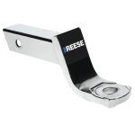REESE chrome ball mount fitting 2-inch receiver, 5,000 lbs capacity