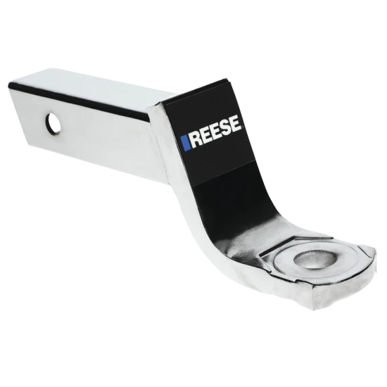 REESE chrome ball mount fitting 2-inch receiver, 5,000 lbs capacity