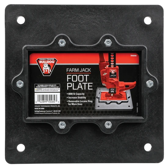 REESE Towpower farm jack foot plate providing stability with 7000 lbs. capacity