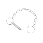 REESE Towpower 5/16 inch trailer coupler pin and safety chain for secure coupling.