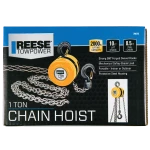 REESE Towpower chain hoist with 2000 lbs lifting capacity and swivel hooks