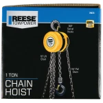 REESE Towpower chain hoist with 2000 lbs lifting capacity and swivel hooks