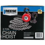 REESE Towpower chain hoist with a 6000 lbs capacity and swivel hooks