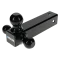 REESE Tri-Ball Mount for Heavy-Duty Towing with 2-Inch Receiver REESE tri-ball mount with black powder coat for heavy towing.