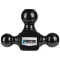 REESE Tri-Ball Mount for Heavy-Duty Towing with 2-Inch Receiver REESE tri-ball mount with black powder coat for heavy towing.