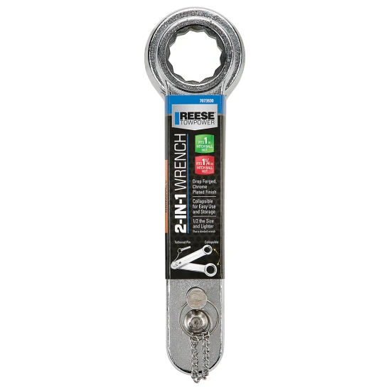REESE Towpower Hitch Ball Wrench for 1-1/4 and 1-Inch Nuts REESE Towpower hitch ball wrench with long handle for 1-1/4 and 1-in hitch nuts
