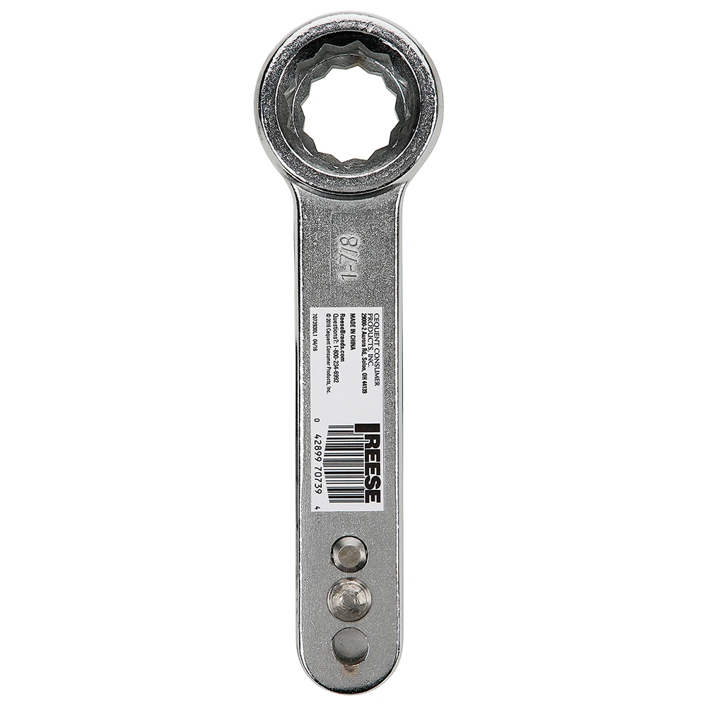 REESE Towpower Hitch Ball Wrench for 1-1/4 and 1-Inch Nuts REESE Towpower hitch ball wrench with long handle for 1-1/4 and 1-in hitch nuts