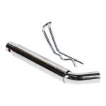 REESE Towpower heavy duty hitch pin securing a ball mount in a 3-inch hitch receiver