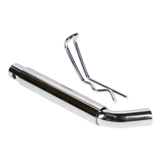 REESE Towpower heavy duty hitch pin securing a ball mount in a 3-inch hitch receiver