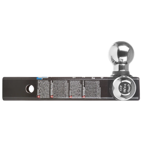 REESE specialty ball mount, black powder coat, fits 2-inch receiver, tri-ball, high-capacity towing